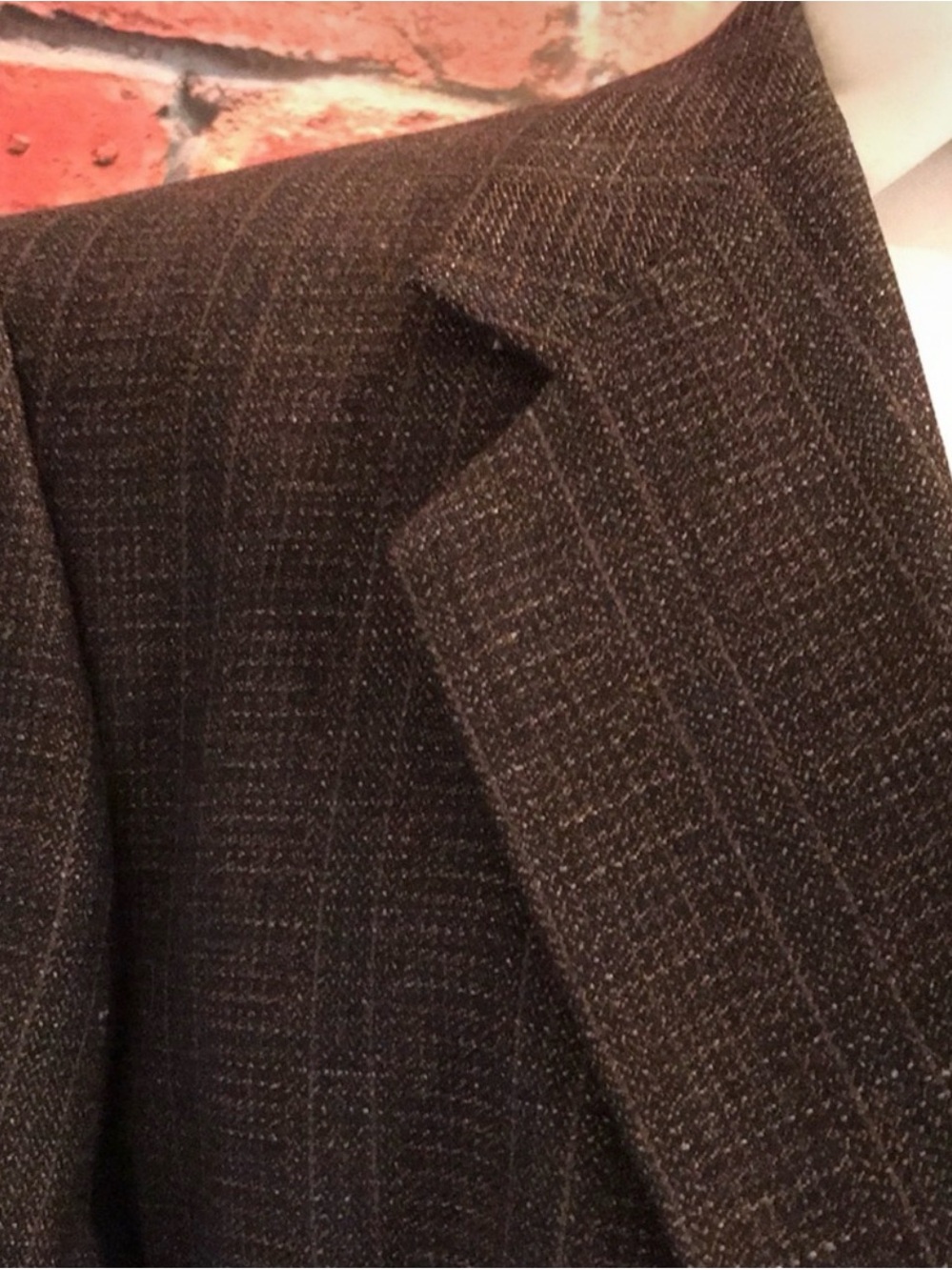 Vintage Louis Roth 46S Sport Coat Brown Blue Wool Blazer Tapered Fit Exc Cond! - Picture 5 of 13